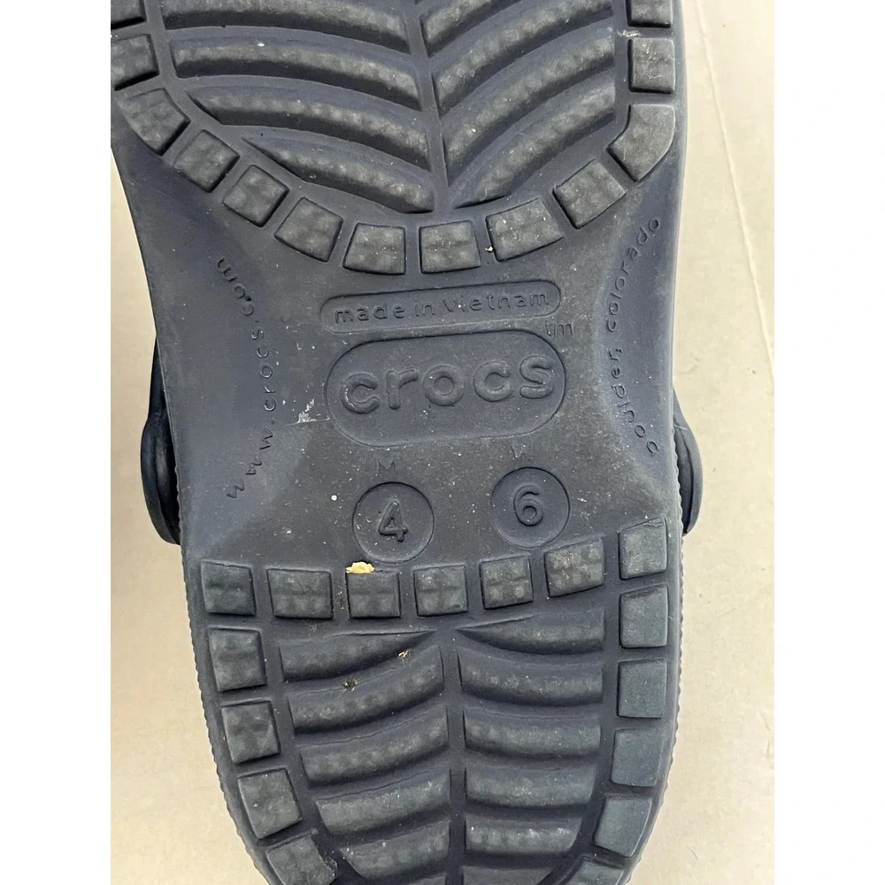 Crocs Classic Clog Navy Blue Mens 4 Womens 6 Water Friendly Slip On‎ Shoes